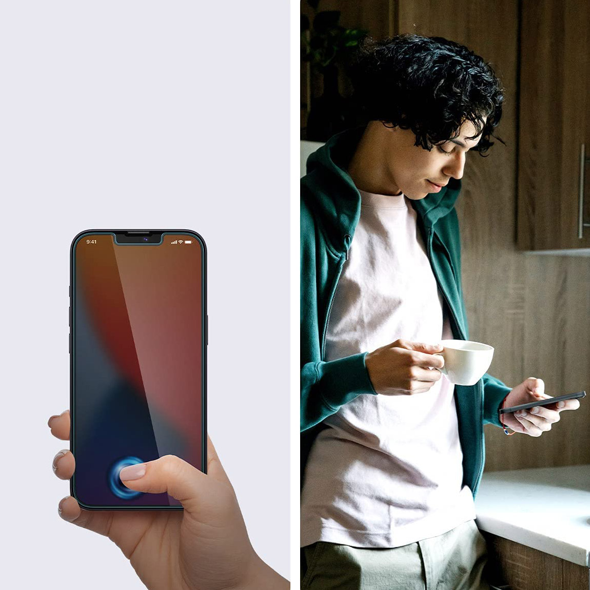 Szkło hartowane Spigen Glas.tr EZ Fit z ramką aplikacyjną dla iPhone 13 Mini